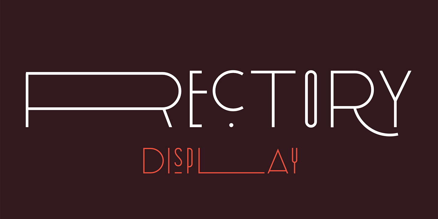 Rectory Font preview
